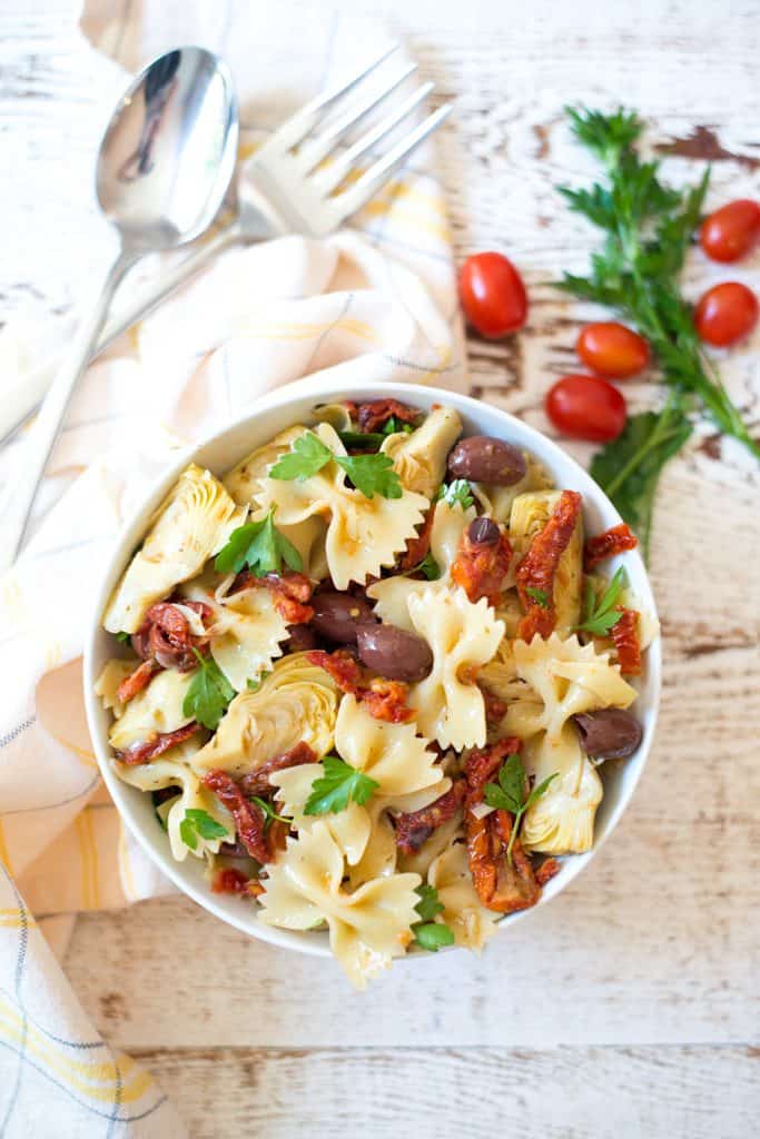 Mediterranean Pasta Salad by Real Food Whole Life