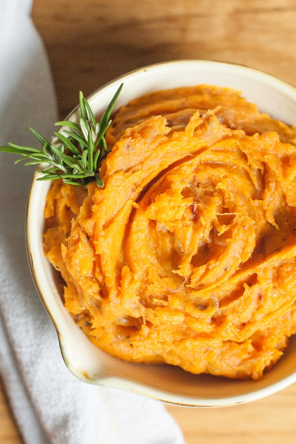 Sweet Potato Mash with Caramelized Onions by Allergy Girl Eats