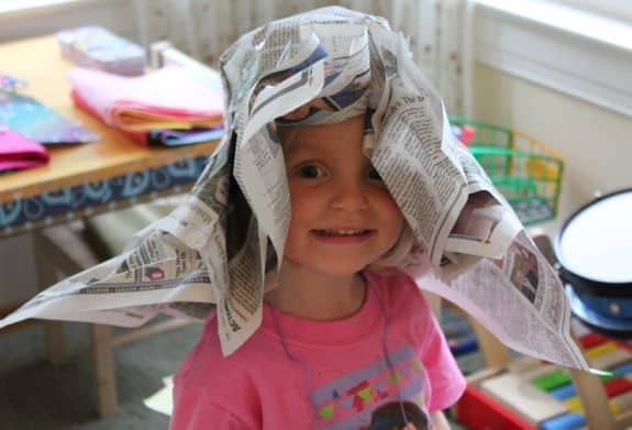 DIY Newspaper Derby Hat | HelloGlow.co