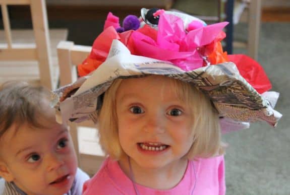 DIY Newspaper Derby Hat for Kids HelloGlow