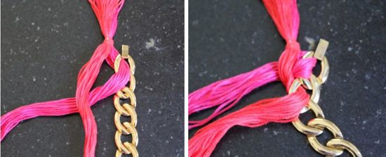 DIY Woven Chain Necklace | HelloGlow.co