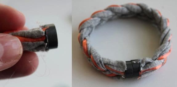 How to Make T-shirt yarn Bracelets - 2 ways 