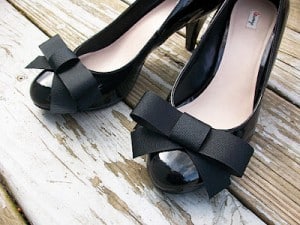 ribbon bow clips for heels