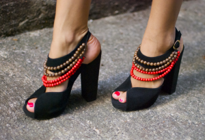 wooden beads for tribal heels