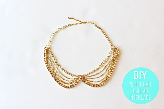 diy chain collar necklace