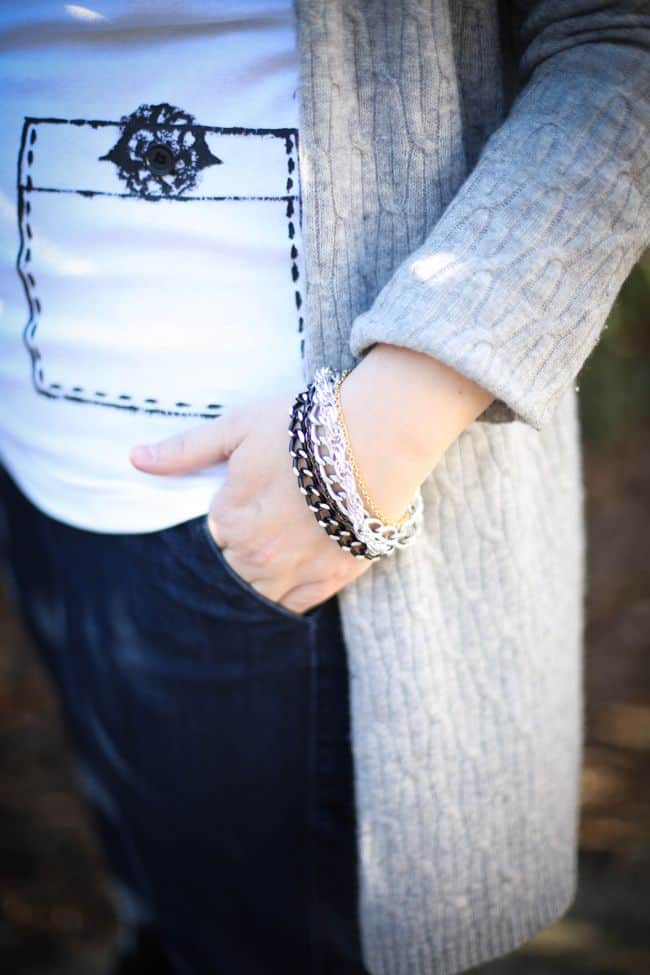 DIY Bracelet with Leftover Chain