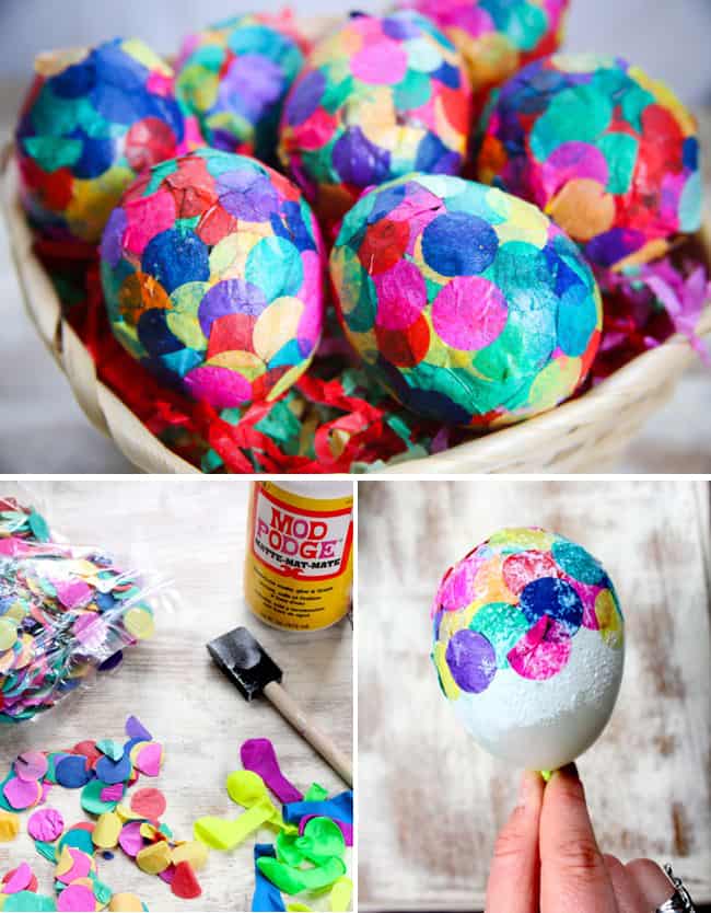 DIY Paper Mache Easter Eggs