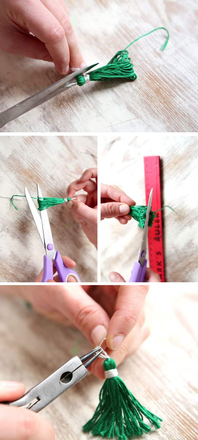 how to make a tassel earring