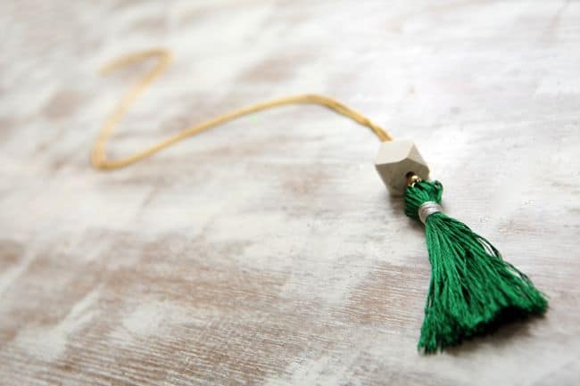 Emerald Tassel Necklace