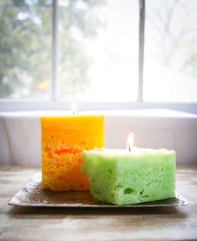 glow candle making