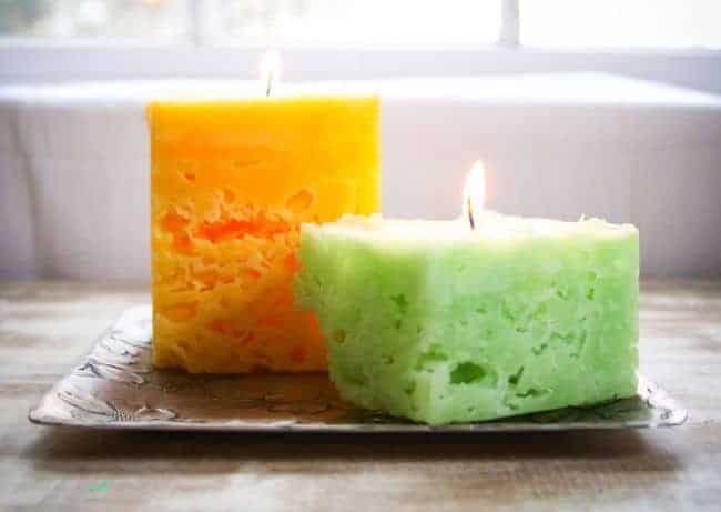 old glow candles