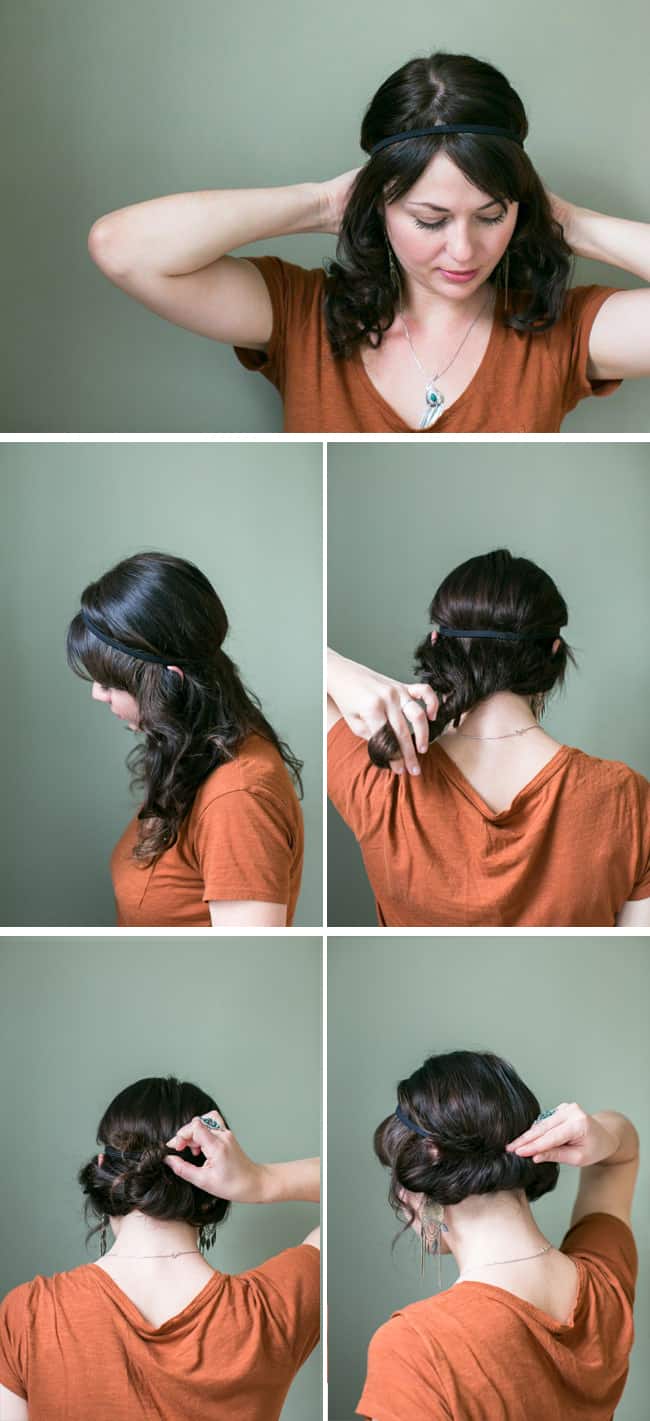 2 Minute Easy Updo Tutorial HelloGlowco