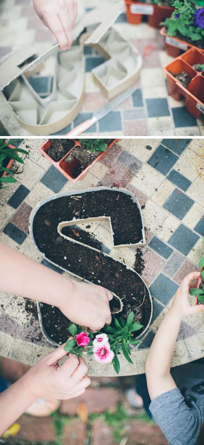 How to make letter planters