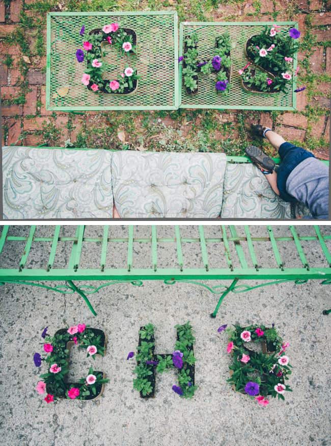 Diy Initial Letter Planters Hello Glow