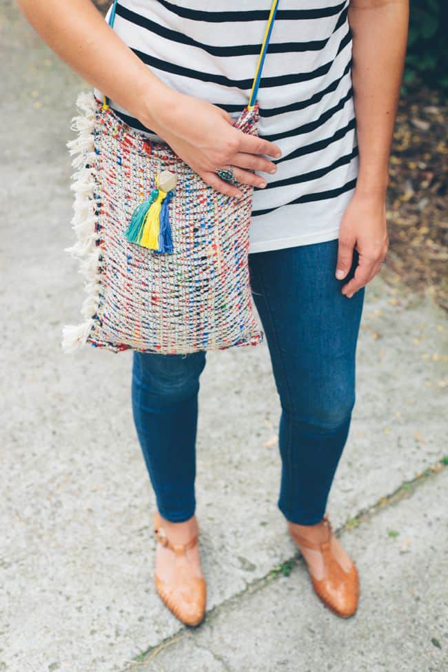 Crossbody DIY Tote From a Placemat | Hello Glow