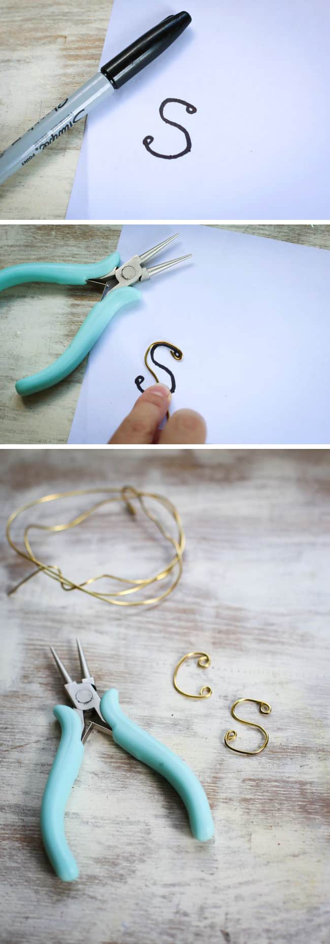 How to make a wire letter