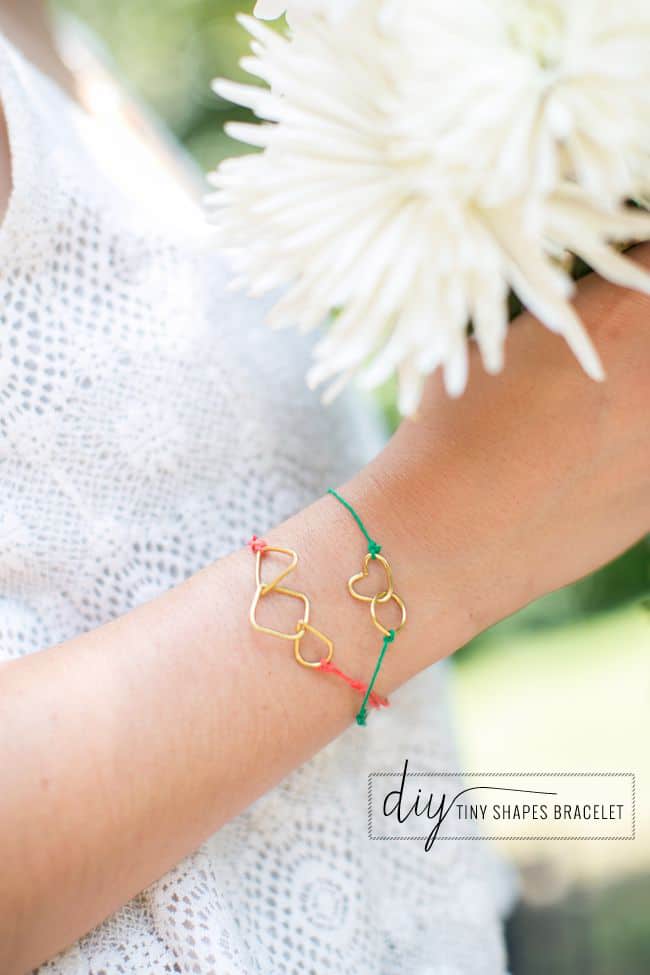 DIY String Bracelets with Tiny Shapes | Hello Glow