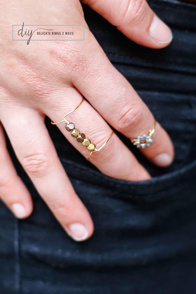 DIY Delicate Rings 2 Ways | Hello Glow