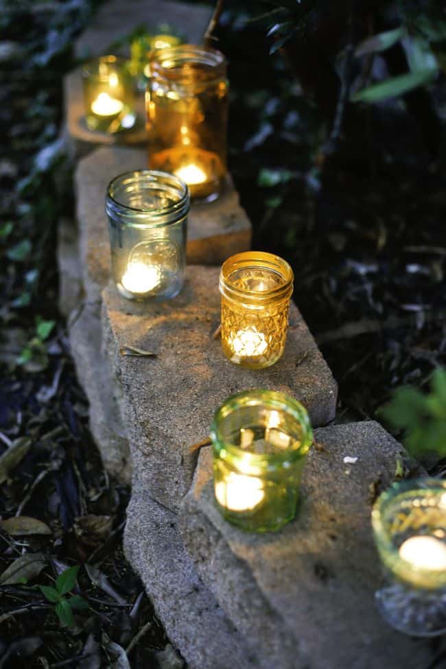 DIY Painted Glass Votives | Hello Glow