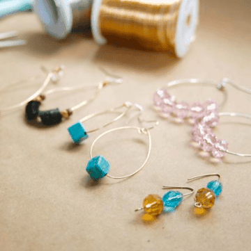 DIY Hoop earrings