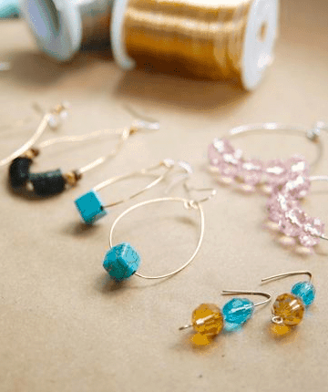 DIY Hoop earrings