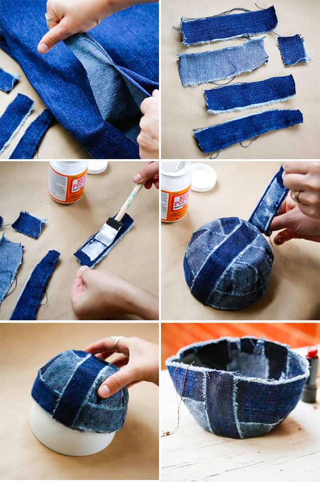 Use This Simple Jean Shorts DIY to Upcycle an Old Pair of Denim - Brightly