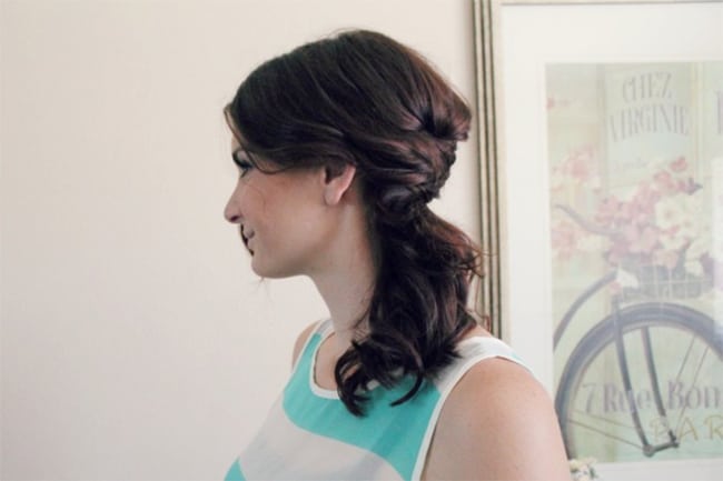 Half Braid | 25 Easy Updos | HelloGlow.co