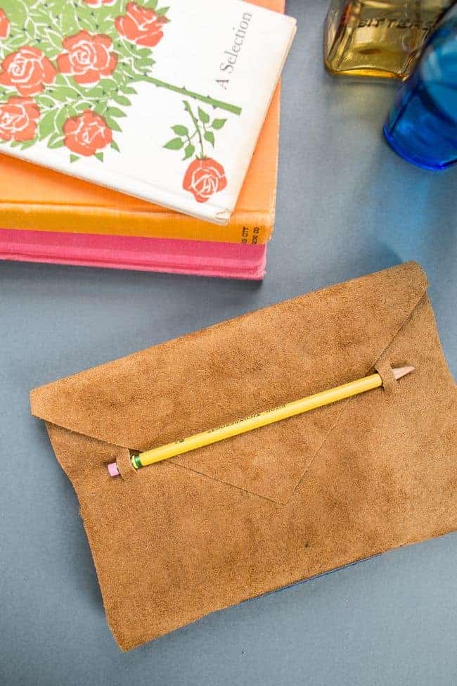 Anthropologie Leather DIY Journal | HelloGlow.co