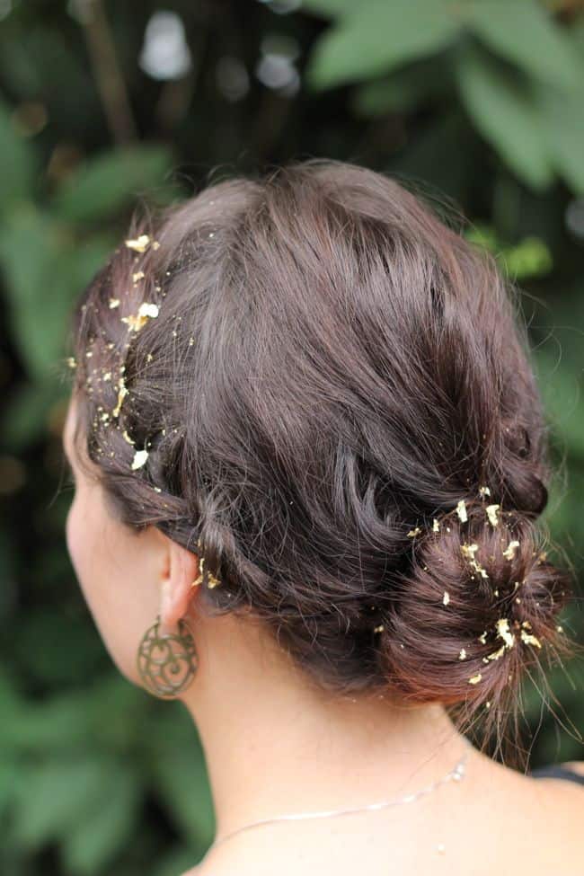 Gold Leaf Hair | 25 Easy Updos | HelloGlow.co