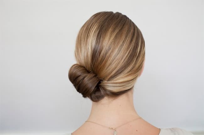 Side Bun | 25 Easy Updos | HelloGlow.co