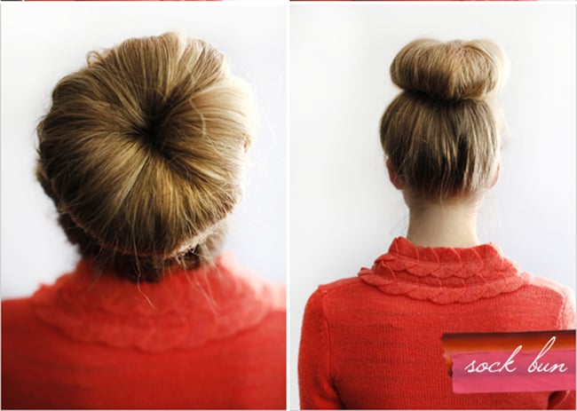 Sock Bun | 25 Easy Updos | HelloGlow.co