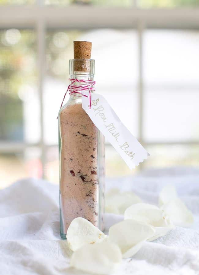 Homemade Rose Milk Bath | Hello Glow