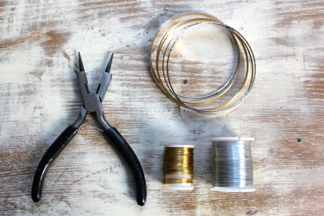 DIY Wire Wrapped Bangles | Hello Glow