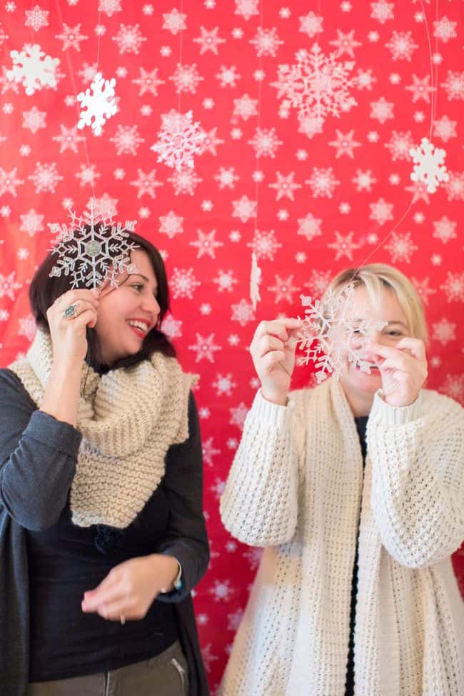 DIY Photobooth with Wrapping Paper