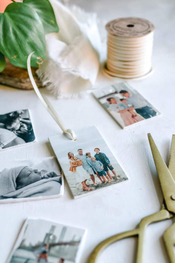 DIY Photo Clay Gift Tags