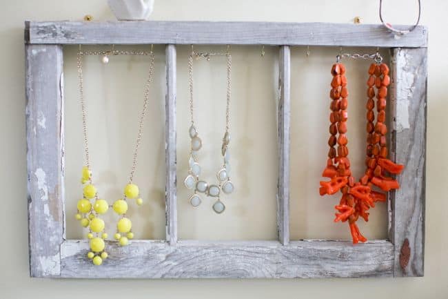 Jewelry Storage Using Old Window | Hello Glow Jewelry Storage Using Old Window | Hello Glow