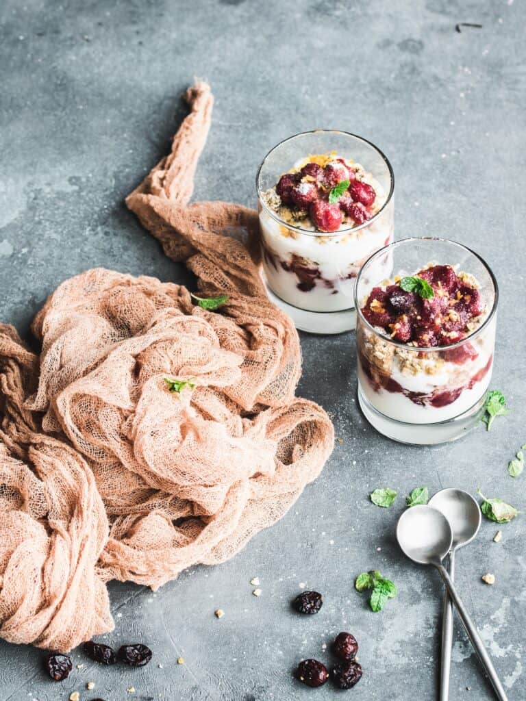 Cranberry Greek Yogurt Parfait