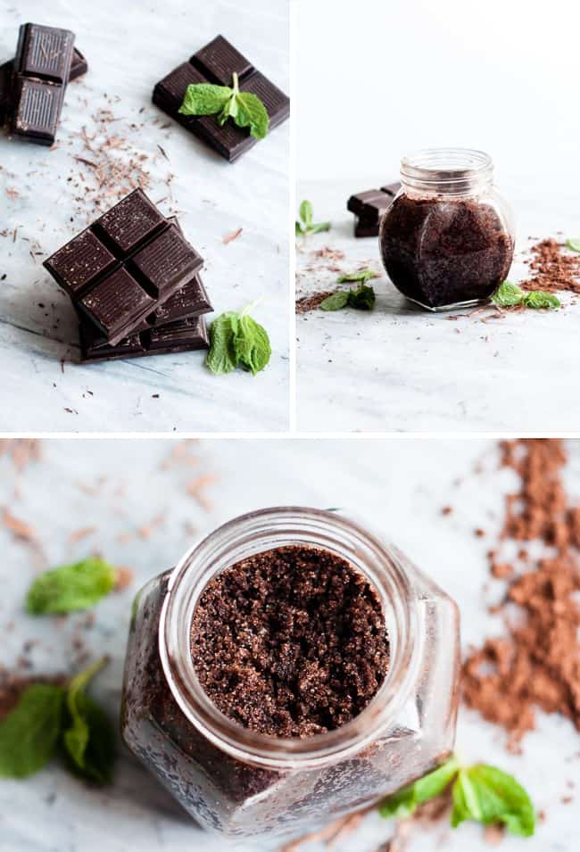 Homemade Chocolate Sugar Scrub | HelloGlow.co