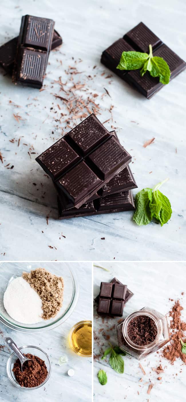 Homemade Chocolate Sugar Scrub | HelloGlow.co