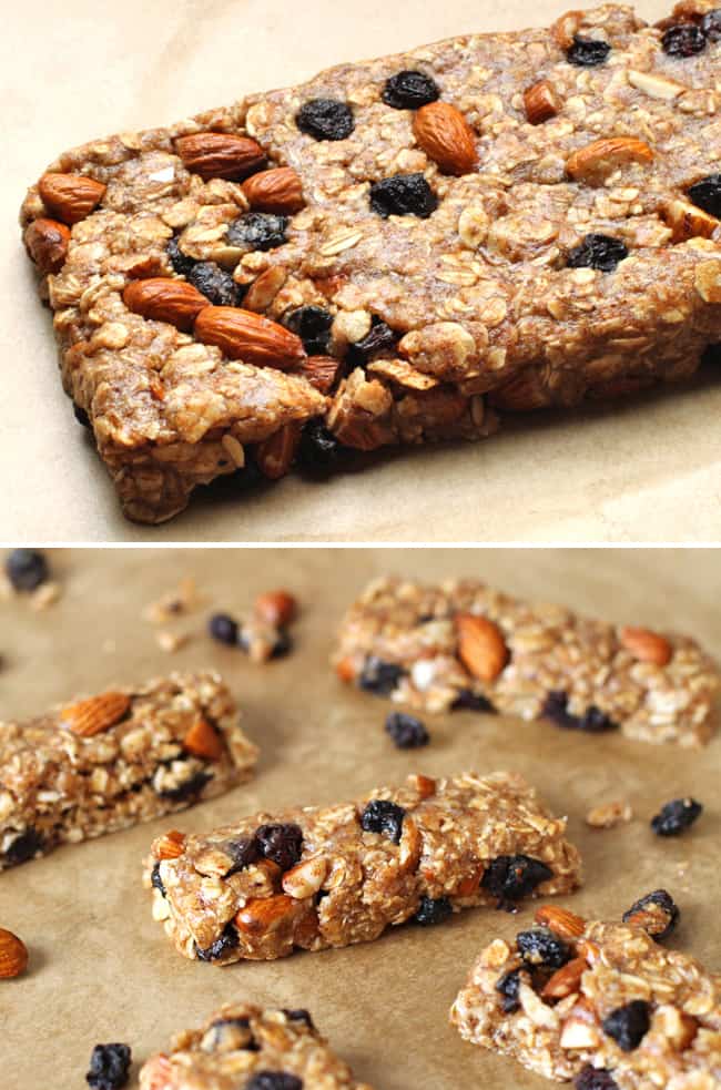 Gluten-Free No Bake Almond Blueberry Granola Bars + How to Make Almond ...