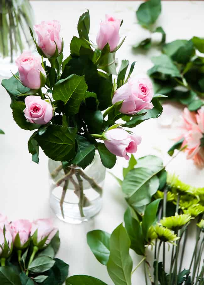 Grocery Store Bouquet with Pink Roses | Hello Glow Grocery Store Bouquet with Pink Roses | Hello Glow