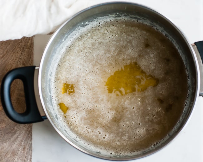 how to make ghee ready to strain