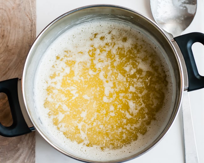 how to make ghee skim solids