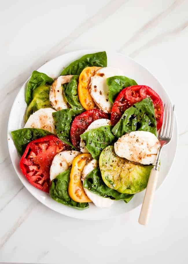 heirloom caprese salad