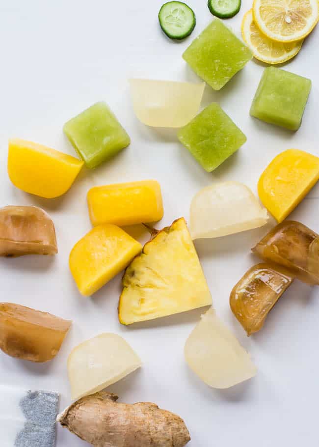 Flavored ice cubes | 11 Easy Ways to Drink More Water