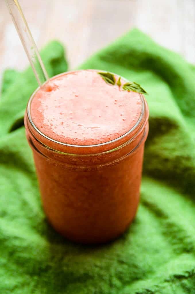 Strawberry lemonade aloe vera smoothie