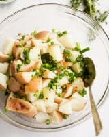 Easy Vegan German Potato Salad | HelloGlow.co
