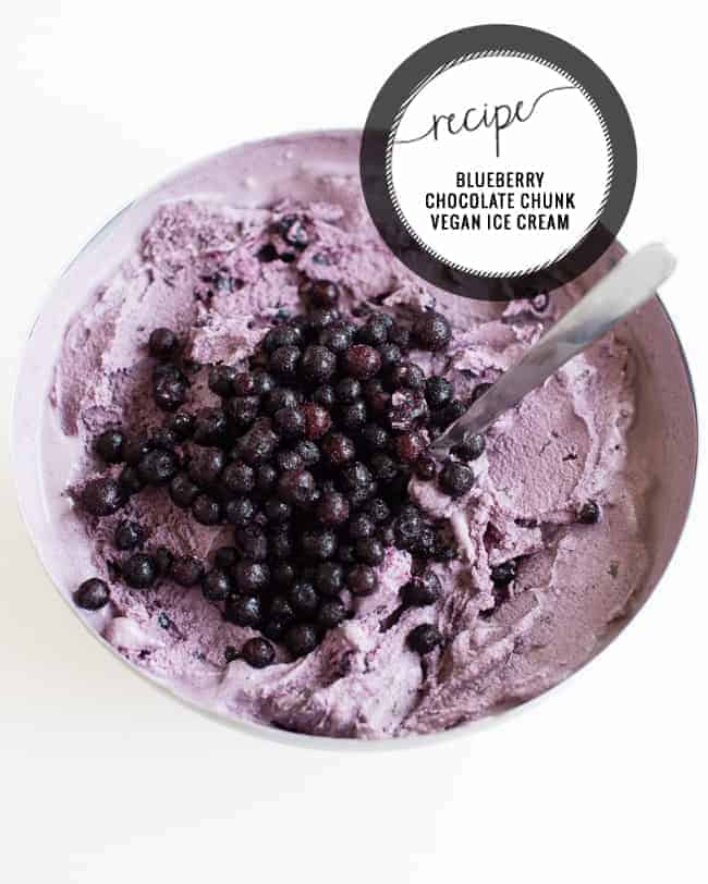 Blueberry Chocolate Vegan Ice Cream | HelloGlow.co