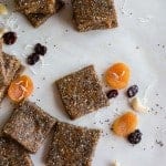 Vegan Apricot Cherry Energy Bars | Hello Glow