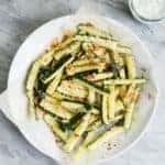 Baked Parmesan Zucchini Fries | Zucchini 3 Ways | HelloGlow.co